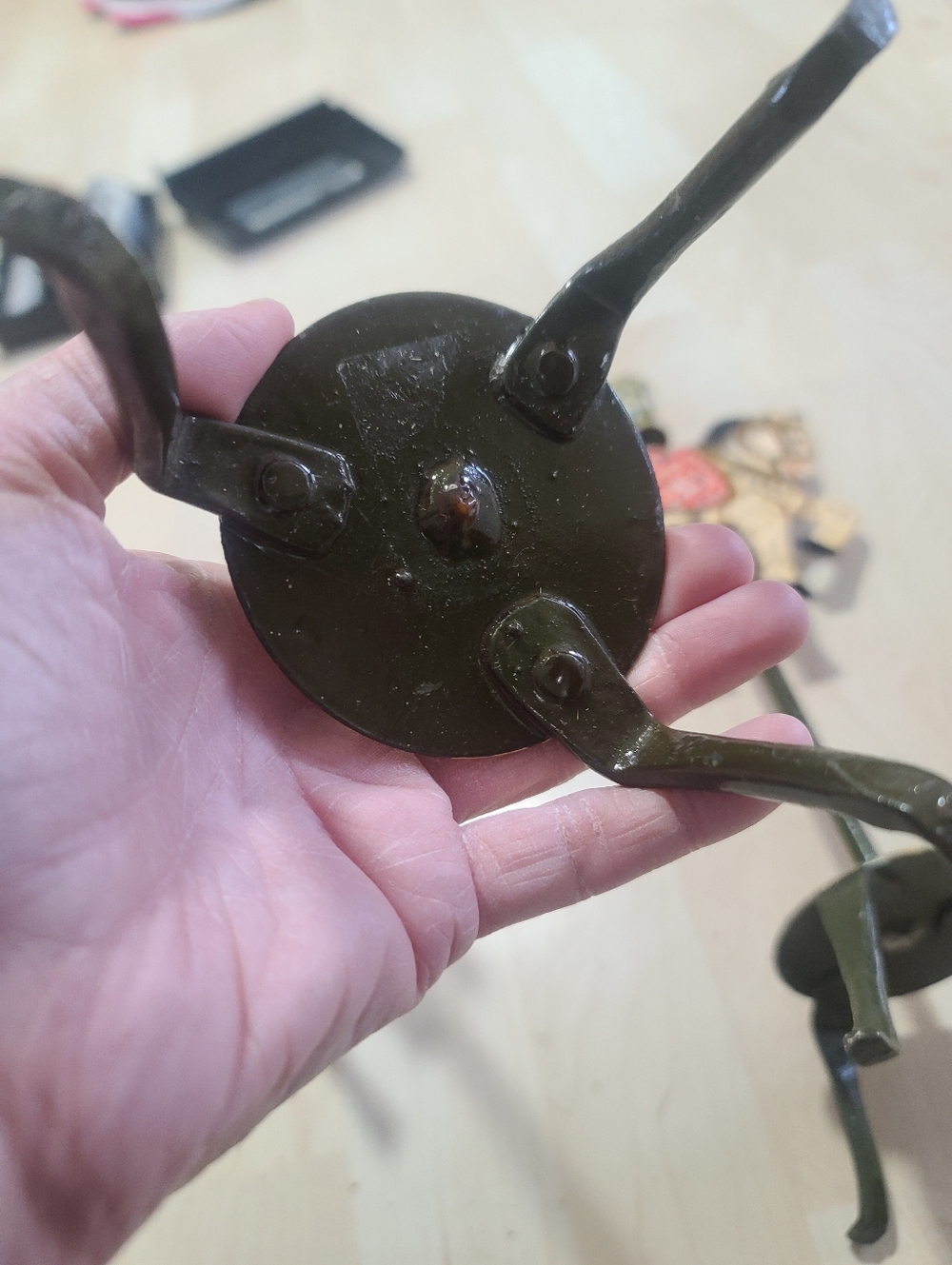 Pier 1 Tall Wrought Iron Hand-Painted Folk Carousel Horse Wall Candle Holders X2 - Picture 10 of 12